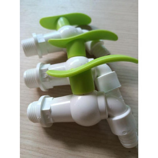 Vòi nước nhựa abs.tay gạt xanh phi 21