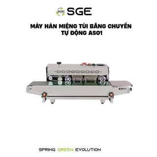 Máy hàn miệng túi liên tục công nghiệp sge as01 hàn liên tục tốc độ cao có in ngày tháng tự động