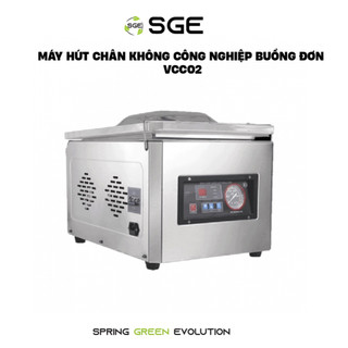Máy Hút Chân Không Buồng Công Nghiệp SGE VCC02 Hàn Hút Mọi Thực Phẩm Mọi Loại Túi