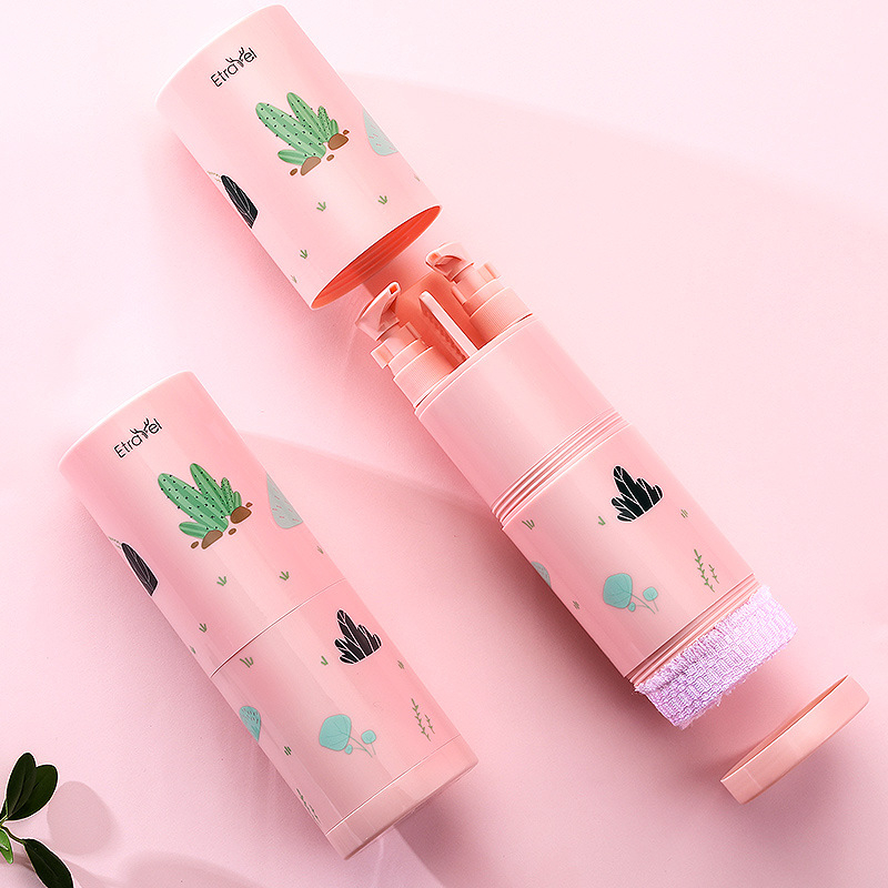 Hộp đựng bàn chải kem đánh răng sữa tắm dầu gội 8 in 1 tiện dụng mang theo khi đi du lịch đi chơi xa