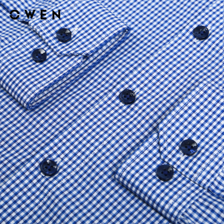 OWEN - Áo sơ mi dài tay Regularfit Xanh Bamboo - AR230277DT