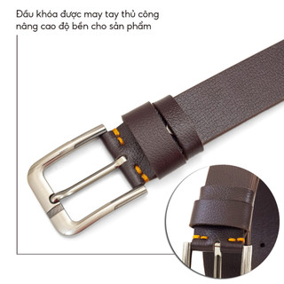 Thắt lưng da bò Anh Tho Leather M4K4-08
