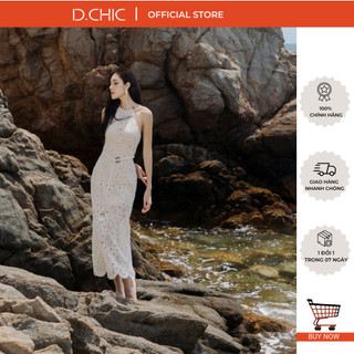 Váy ren cổ yếm dáng suông D.CHIC MS: 2813269