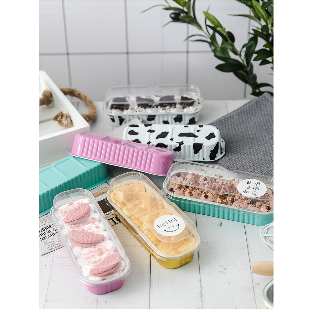 set 50 Cup nhôm nắp pet chữ nhật (đế JXM200, nắp M200)