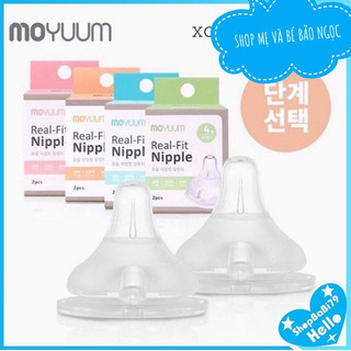 Núm ti Moyuum thay thế bình sữa Moyuum chính hãng Hàn Quốc số 1/ 2/ 3 /4