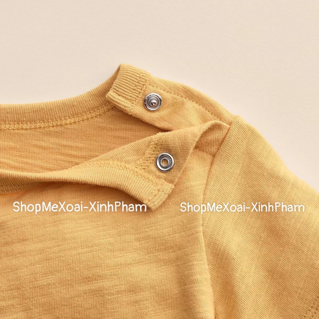 [Size 3M 3-5kg link 2] Áo phông Organic cotton hiệu Little...Co xuất dư dòng cao cấp cho bé trai/gái