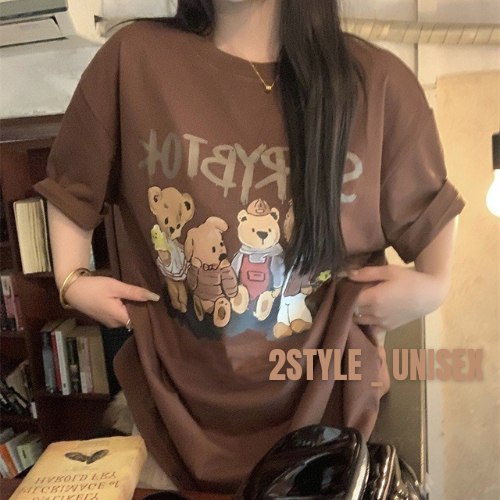 Áo phông unisex BOOK chất contton siêu mát, áo thun tay lỡ cổ tròn dễ mix đồ style Hàn Quốc_2style-unisex