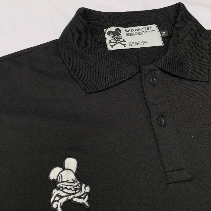 Áo Polo local brand Bad Habits , áo polo from rộng unisex , basic tee oversize nam nữ - gin store