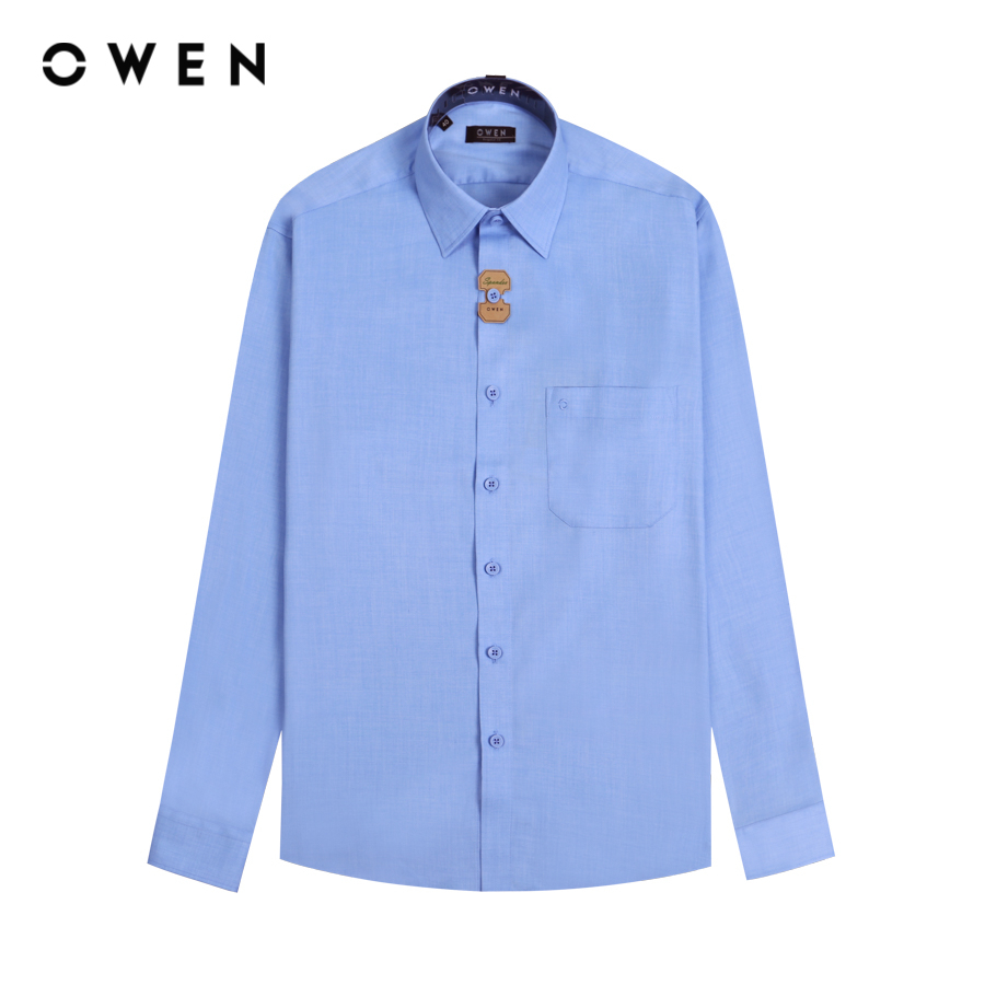 OWEN - Áo sơ mi dài tay Regularfit Xanh - AR230281DT