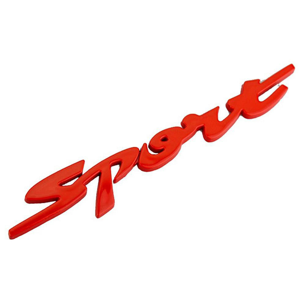 Logo Chữ Sport Kim Loại 3D Dán Trang Trí Xe Ô Tô Kích Thước 13.8 x 1.8 cm