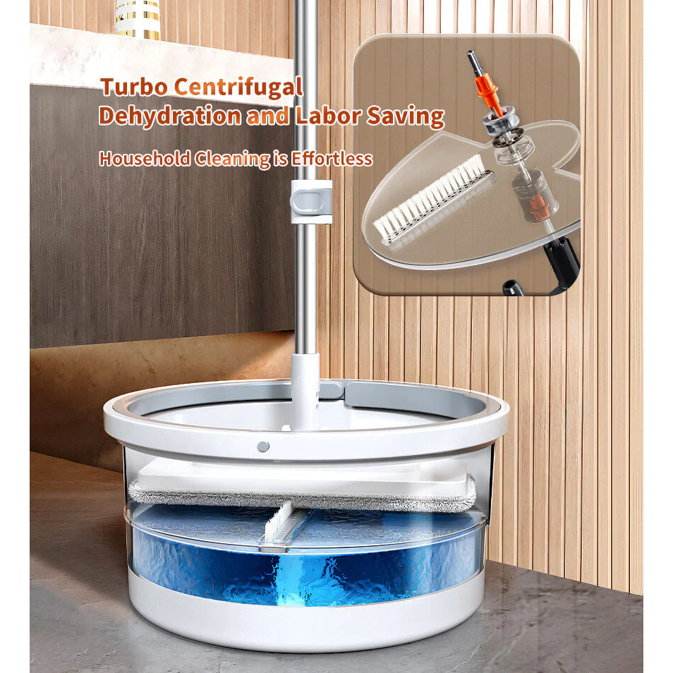Bộ Cây Lau Nhà 360 Độ Tự Vắt 2 Ngăn Tách Riêng Nước Bẩn Xiaomi Joybos M19
