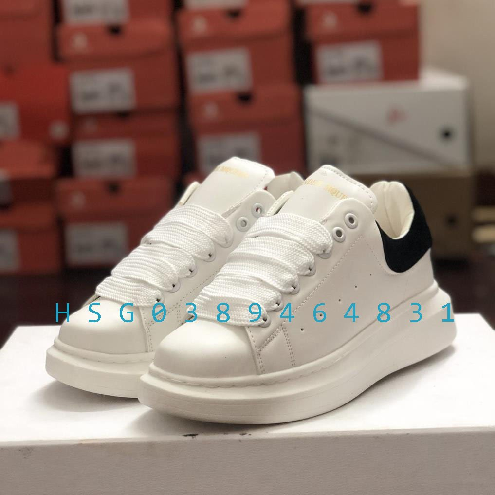 Giày 𝐌𝐂 𝐐𝐔𝐄𝐄𝐍 ⚡️𝐒𝐢ê𝐮 𝐑ẻ⚡️ Giày MCQ gót đen Độn Đế 3 Phân nam nữ Hot Trend