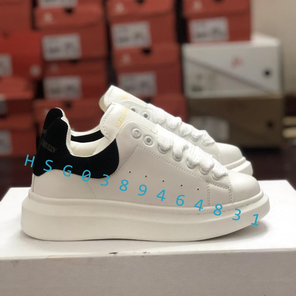 Giày 𝐌𝐂 𝐐𝐔𝐄𝐄𝐍 ⚡️𝐒𝐢ê𝐮 𝐑ẻ⚡️ Giày MCQ gót đen Độn Đế 3 Phân nam nữ Hot Trend