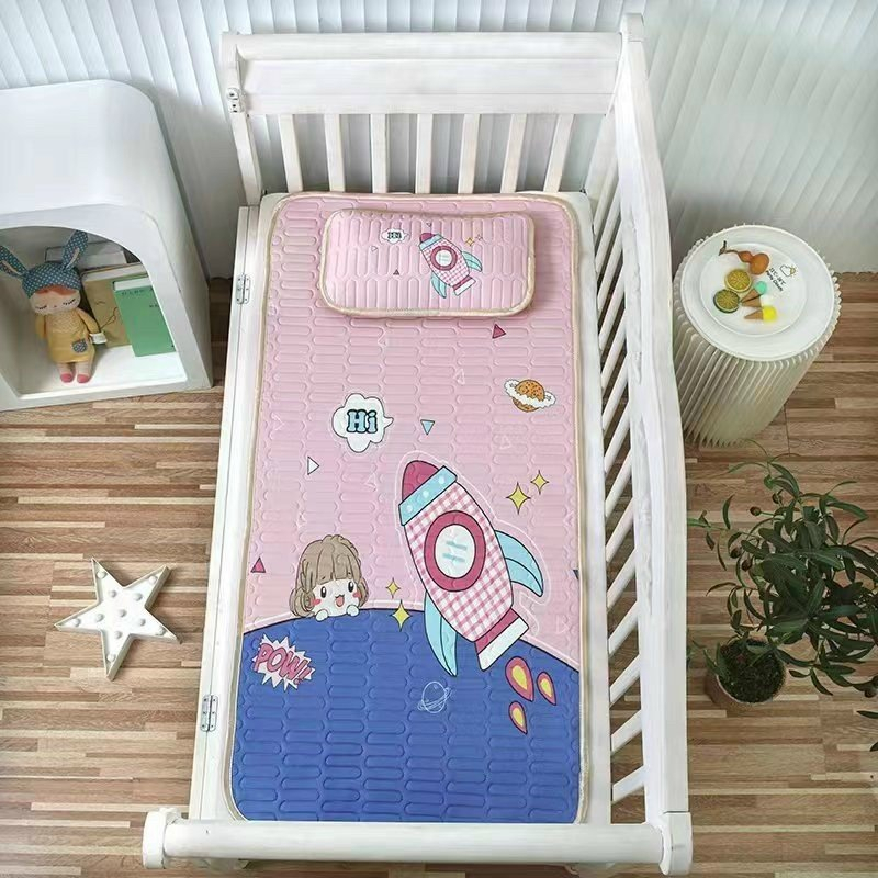 Chiếu điều hoà cao su non giá rẻ trẻ em - thông thoáng mát lạnh kèm gối cho bé mẫu mới nhất 2023