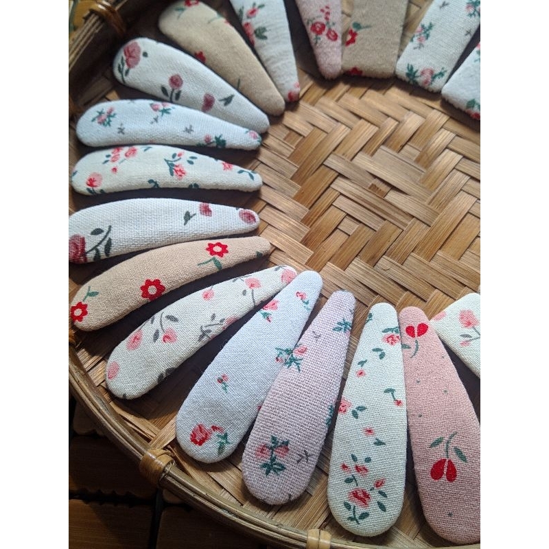 Kẹp tóc handmade bọc vải