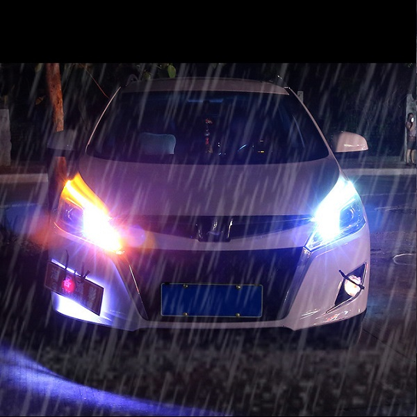 Bộ 2 LED MÍ Silicone Dẻo Lắp Xi Nhan Xe Ô Tô Chạy Đuổi, DC 12v Chống Nước