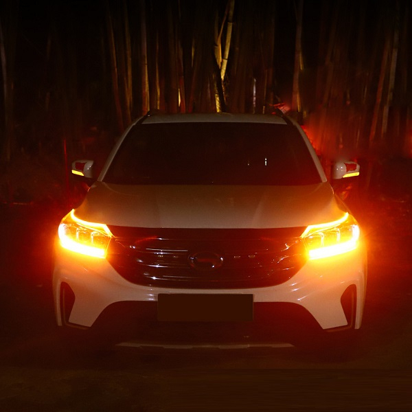 Bộ 2 LED MÍ Silicone Dẻo Lắp Xi Nhan Xe Ô Tô Chạy Đuổi, DC 12v Chống Nước
