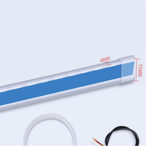 Bộ 2 LED MÍ Silicone Dẻo Lắp Xi Nhan Xe Ô Tô Chạy Đuổi, DC 12v Chống Nước