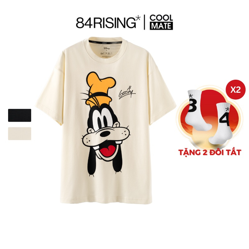 Áo thun oversize chó Goofy Disney - thương hiệu 84RISING