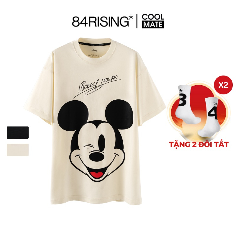 Áo thun oversize chuột Mickey Disney - thương hiệu 84RISING