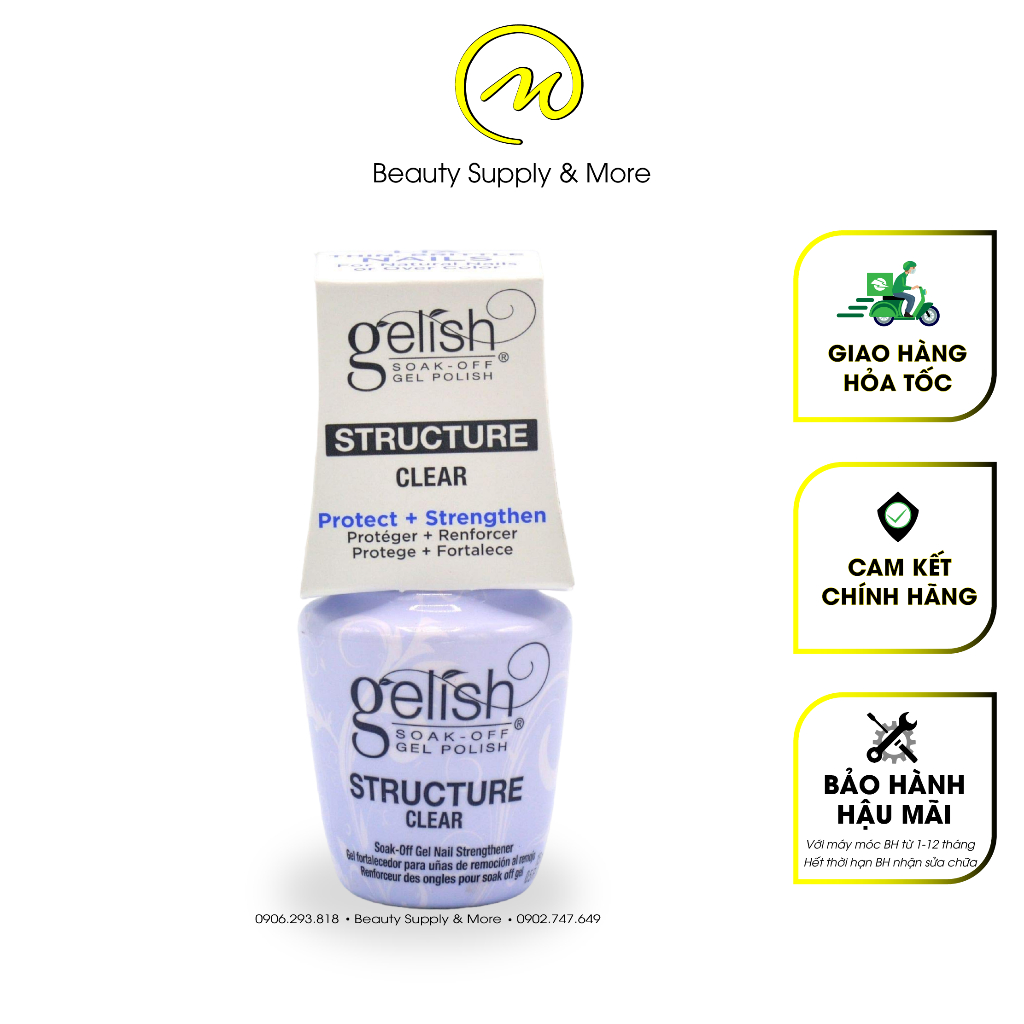 Dưỡng Cứng Móng Gelish Recovery Vitagel (15ml)/Sơn gel cứng móng/ Structure Clear Gelish