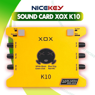 Soundcard Thu Âm Cao Cấp XOX K10 ,  karaoke , livestream kết nối với mic hát chuyên nghiệp, bản kỉ niệm 10 năm