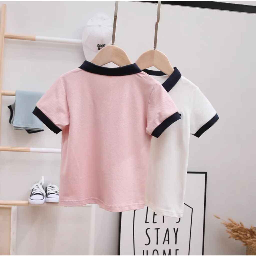 Áo Polo Tay Ngắn, Áo 4 Màu Mặc Hè Sành Điệu Chất Liệu Cotton Cho Bé Từ 12kg Đến 32kg - Thời Trang Trẻ Em