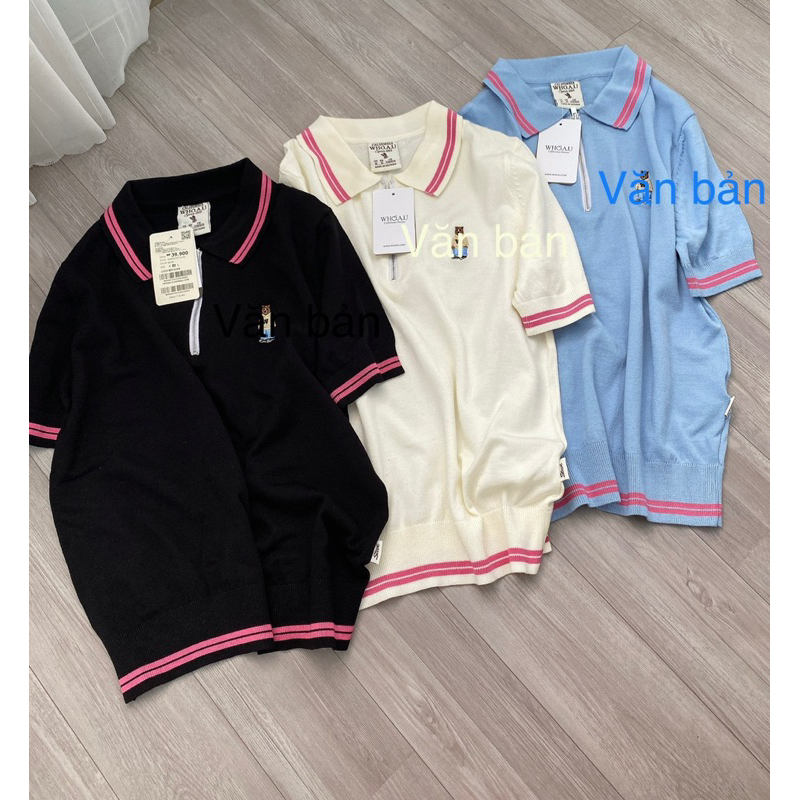 Áo polo gấu whoo-au