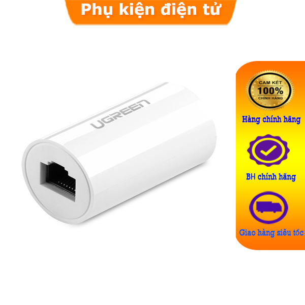Đầu Nối Mạng RJ45 Ugreen 20391 chống sét tốc độ 10Gbps màu trắng sữa