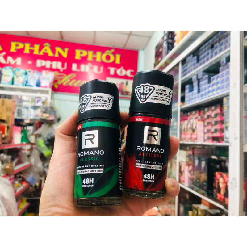 Lăn khử mùi nam Romano hương nước hoa Classic 48h 50ml