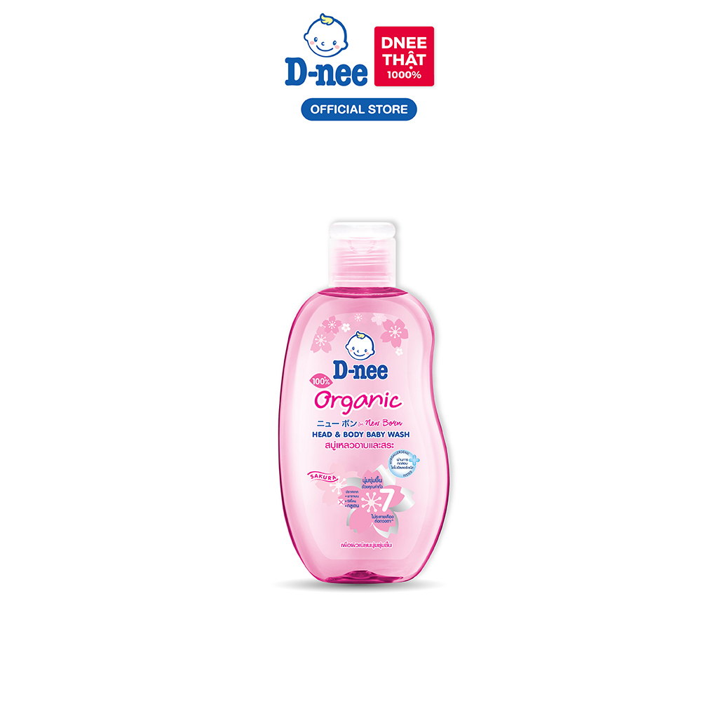 Tắm gội toàn thân em bé (<3 tuổi) D-nee 200 ML - Sakura