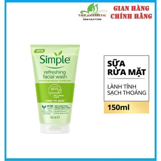 SỮA RỬA MẶT SIMPLE KIND TO SKIN REFRESHING FACIAL WASH GEL