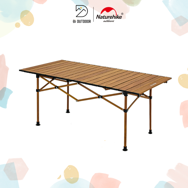 Bàn Nhôm Dã Ngoại Naturehike CNH22JU038 Màu Gỗ 2 Size