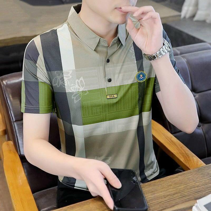 áo thun polo nam tay ngắn cổ trụ họa tiết đẹp mẫu mới,chất cotton co giãn thoải mái