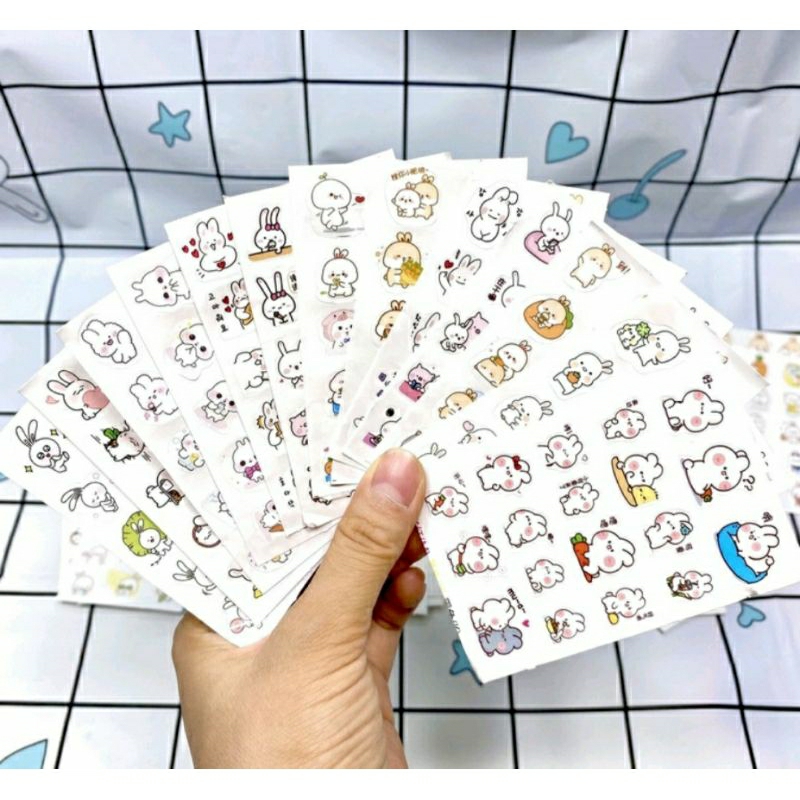 Hộp hình dán sticker 12 tờ xinh xắn