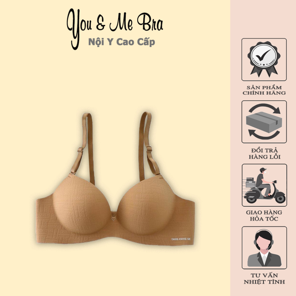 Áo Ngực Nữ Su Đúc Không Gọng, Áo Lót Nữ Bàn Tay Nâng Ngực Gợi Cảm You&Me Bra - A26