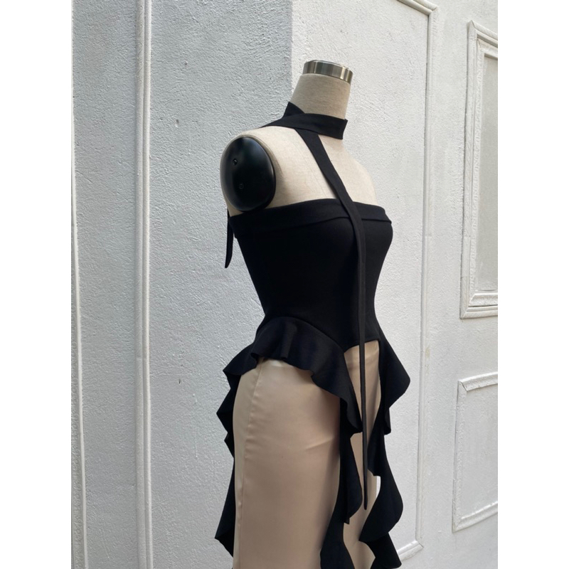 Khăn quàng cổ dây mảnh cá tính phong cách Y2K nam / nữ