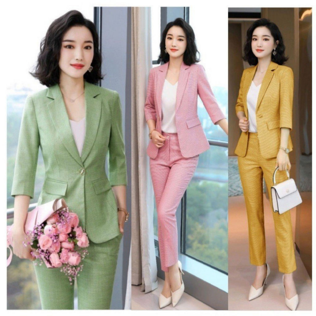 Set nguyên bộ áo Vest 2 lớp tay lỡ - quần dài TJ38