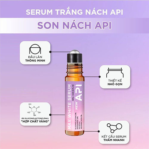 💯 [ Chính Hãng ] Son nách API, lăn khử mùi hôi nách API, Serum khử mùi ngăn tiết mồ hôi 72h 10ml | BigBuy360 - bigbuy360.vn