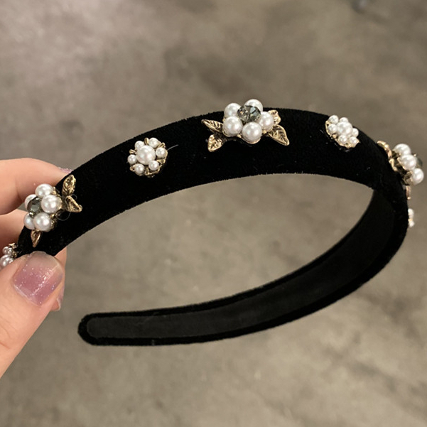 Băng đô cài tóc Thiết Kế đính Hoa Cao Cấp Kiểu pháp Tinh Tế