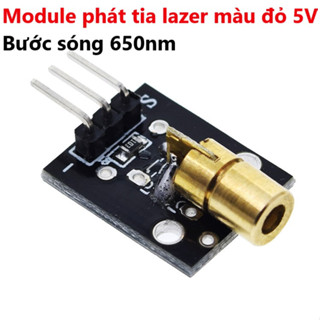 Module cảm biến phát tia lazer màu đỏ 5V - Bước sóng 650nm