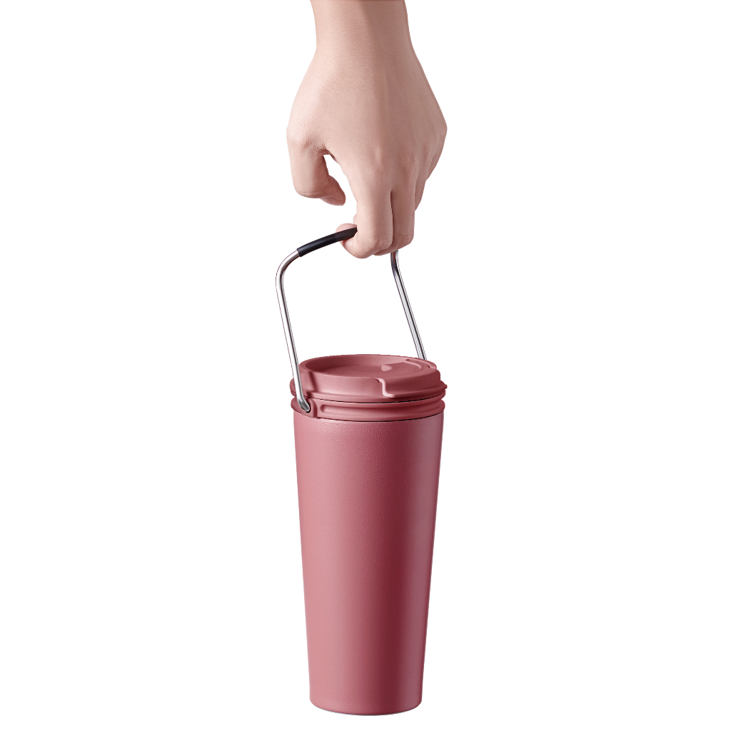 Ly giữ nhiệt LocknLock Bucket Tumbler 540ml Nắp Bật LHC4269 Hàng Chính Hãng, Thép không gỉ quai xách tiện lợi - K-MALL