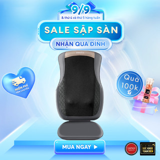 Đệm ghế massage homedics MCS-624 HT Beauty kèm nhiệt massage vùng lưng cột sống, sử dụng pin sạc
