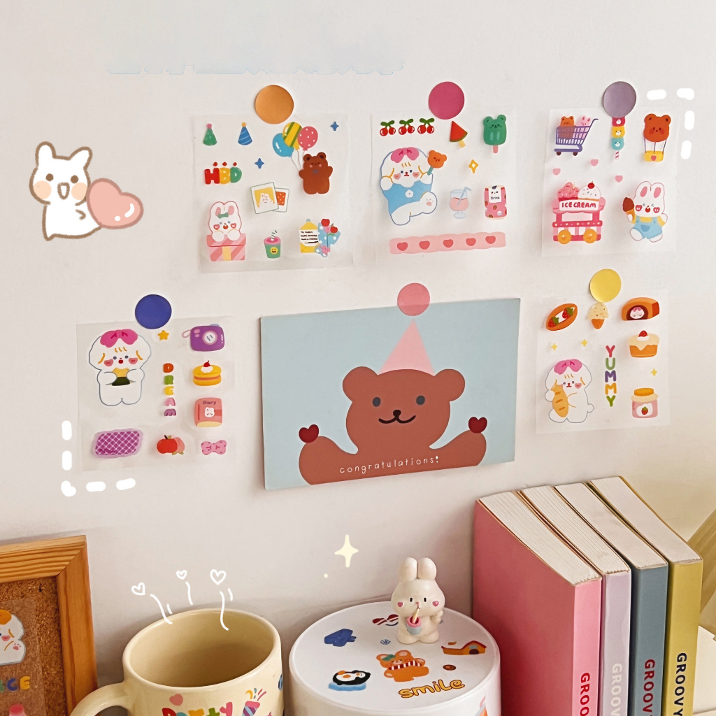Set 25 miếng sticker đáng yêu