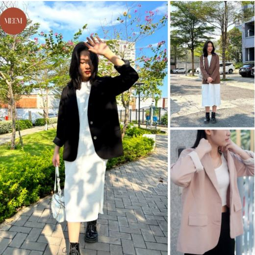 Áo khoác Blazer 2 lớp basic