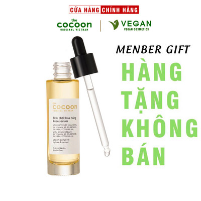Tinh chất hoa hồng cocoon 30ml (rose serum) thuần chay