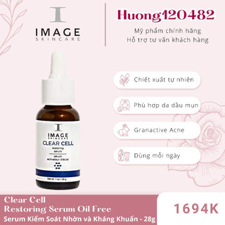 Serum Kiềm Nhờn Kháng Khuẩn Image Skincare Clear Cell Restoring Serum Oil-Free - Mỹ (5/26)
