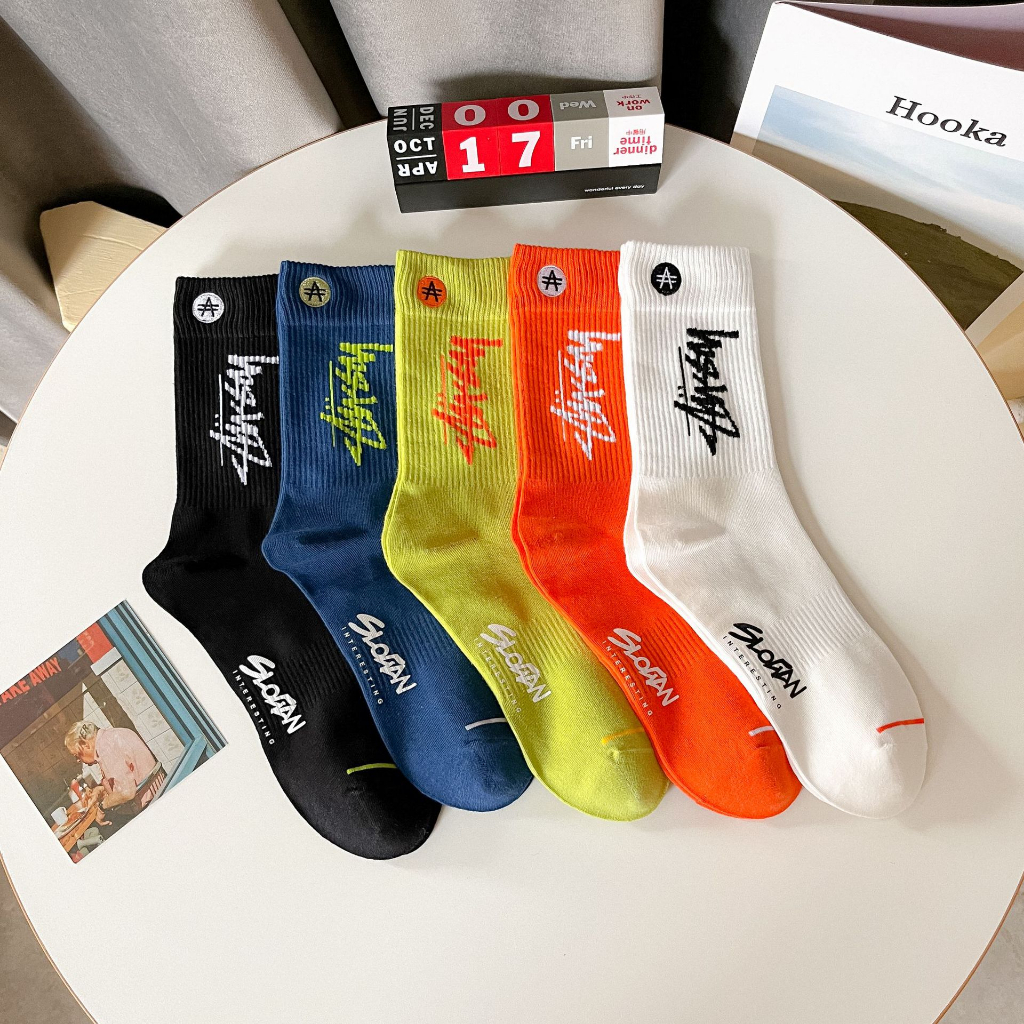 Tất Vớ cao cổ STUSSY nhiều màu thoáng khi siêu đẹp