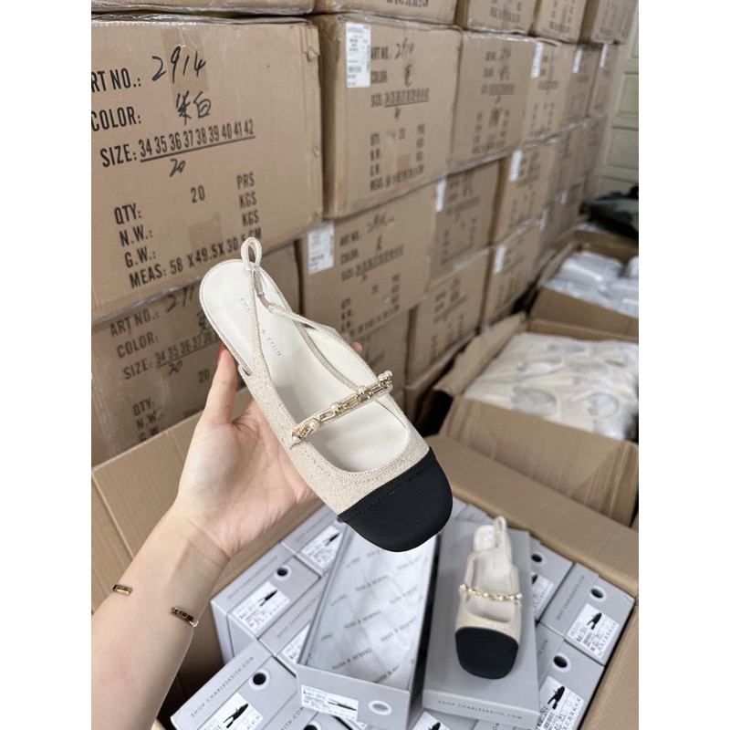 Giầy ceka búp bê viền xích full hộp