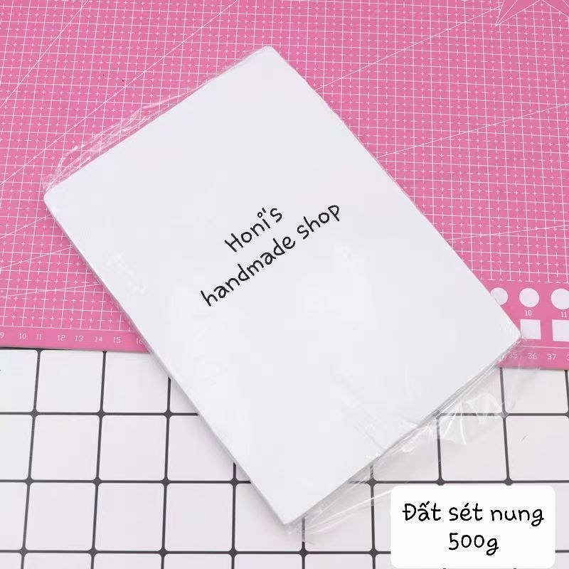 Đất Sét Nung Polymer Clay 500g Trắng, Da